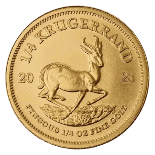2026-south-africa-1-4-oz-gold-krugerrand-bu_322205_obv South African 1/4oz Gold Krugerrand Coin BU 2026.