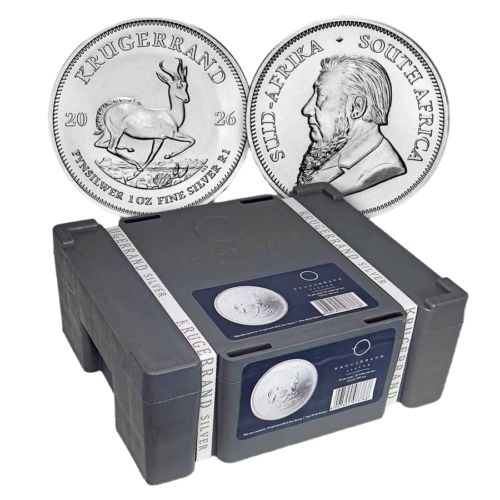 Aurum Craft 1oz Silver Krugerrand Monster Box Silver Krugerrand Coin in Monster Box for Collectors.