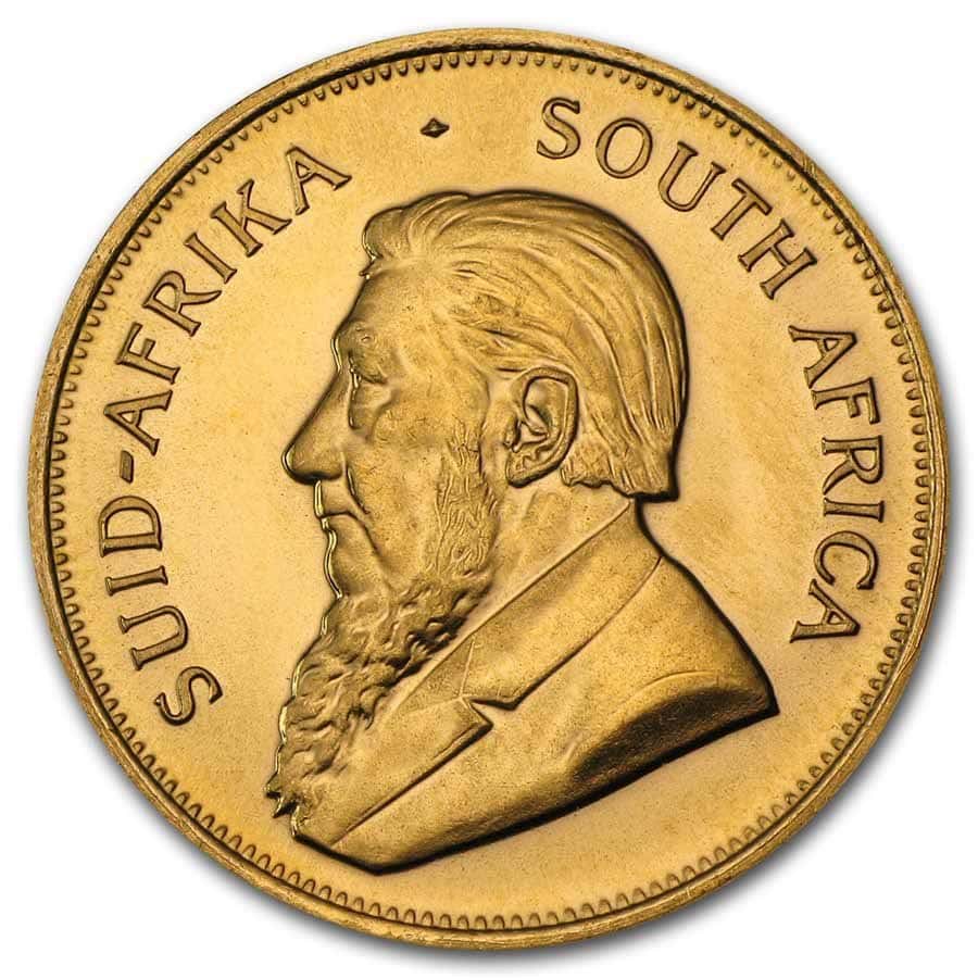 Aurum Craft South African Gold Krugerrand Coin BU South African 1 oz Gold Krugerrand coin BU with detailed portrait of Paul Kruger. Perfect for collec.